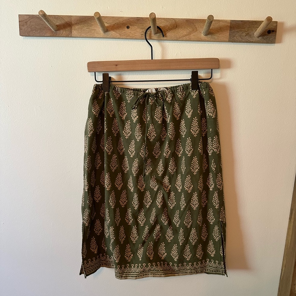 Abercrombie & Fitch Green block Print Skirt